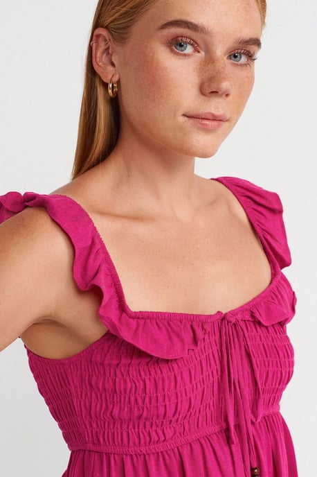 Mouwloze Blouse met Vierkante Hals en Strikvoorkant - Image 3