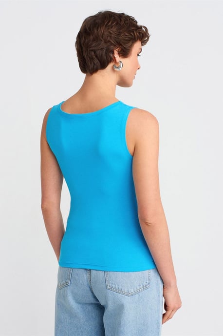 Mouwloze Slim-Fit Bootnek Blouse - Image 2