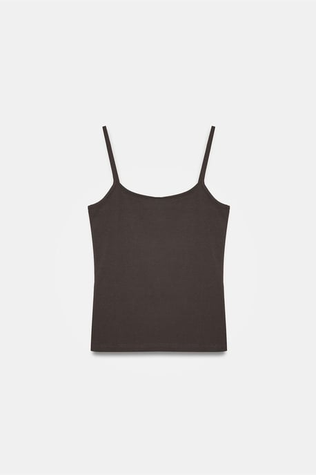 Slim-fit ärmlös blus med fyrkantig halsringning - Image 5