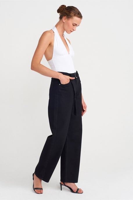 Smal passform Halterneck Blus - Image 4