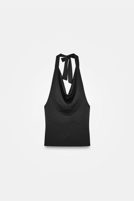 Mouwloze Col Sjaal Blouse - Image 5