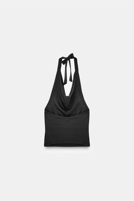 Mouwloze Col Sjaal Blouse - Image 6