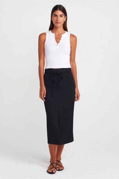 Women's Ribbed Cotton-Blend Crop Top - Image 4
