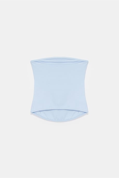 Dames Strapless Crop Bandeau Top - Image 6
