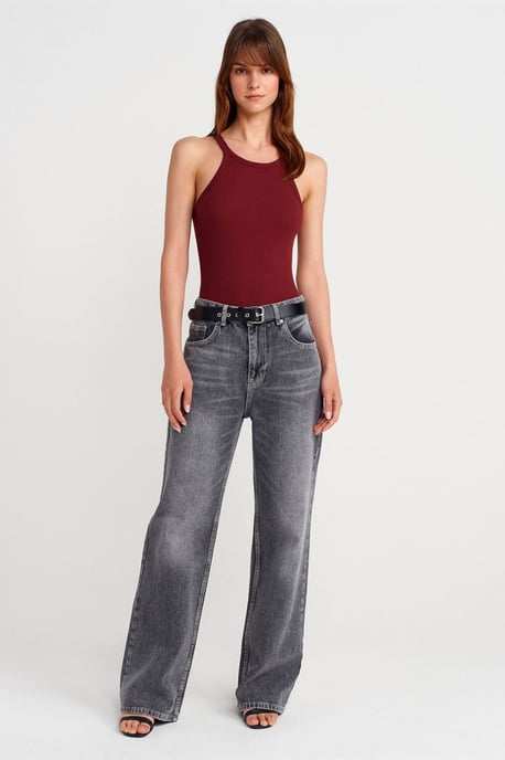 Ribbed Cotton Sleeveless Cami Blouse - Image 4
