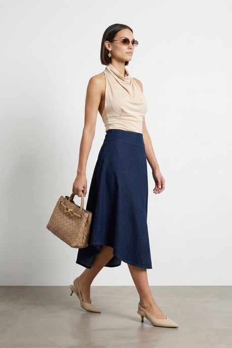 Getailleerde Mouwloze Blouse met Col - Image 3