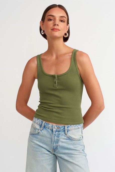 Ärmlös Slim-fit Jersey Blus - Image 2