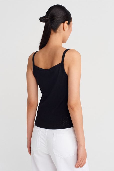 Gestructureerde Katoen Modal Camisole Blouse - Image 2