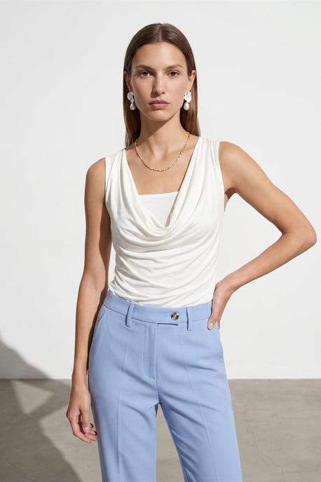 Mouwloze Coltrui Jersey Blouse - Image 2