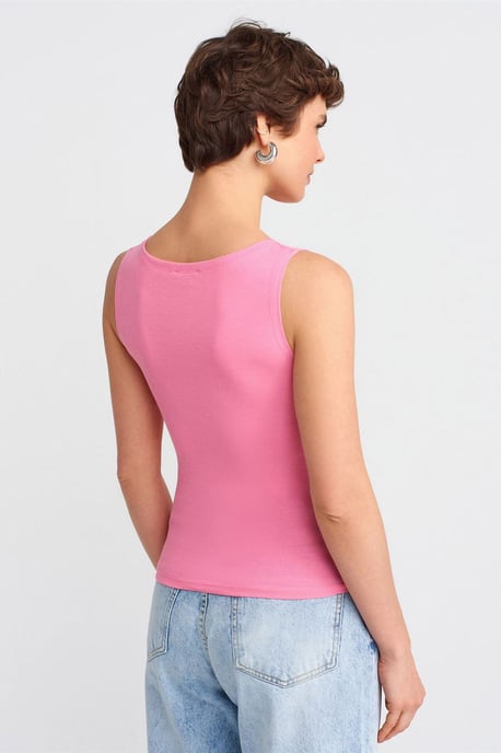 Mouwloze Slim-Fit Bootlijn Blouse - Image 2