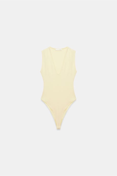 Mouwloze Slim-Fit U-Hals Bodysuit - Image 5