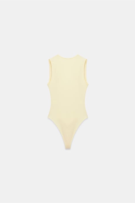 Mouwloze Slim-Fit U-Hals Bodysuit - Image 6
