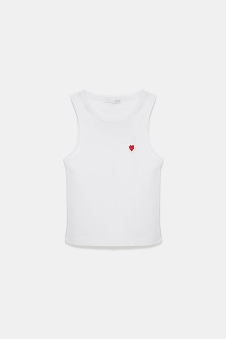 Embroidered Sleeveless Slim-Fit Jersey Blouse - Image 6