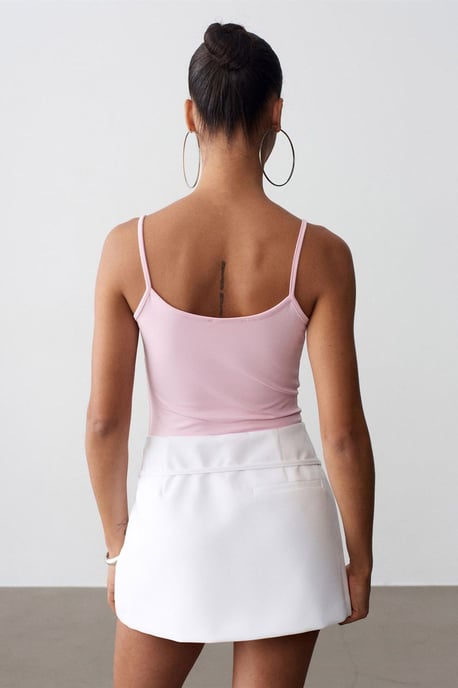 Slim Fit Mouwloze Cami Blouse - Image 2