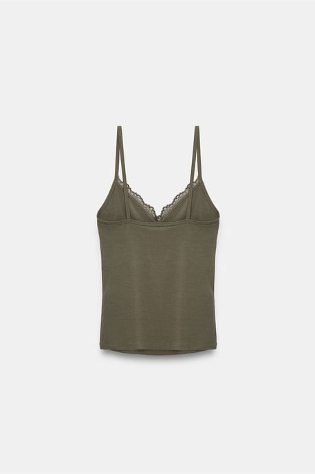 Lace V-Neck Sleeveless Cami Blouse - Image 6