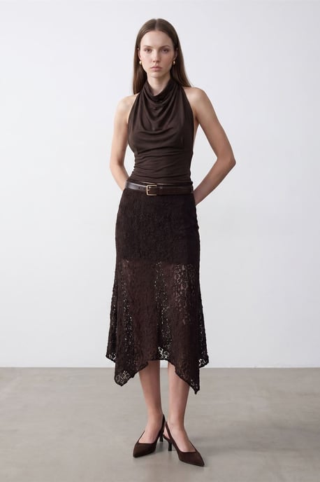 Aansluitende Mouwloze Blouse met Colharmonika - Image 4