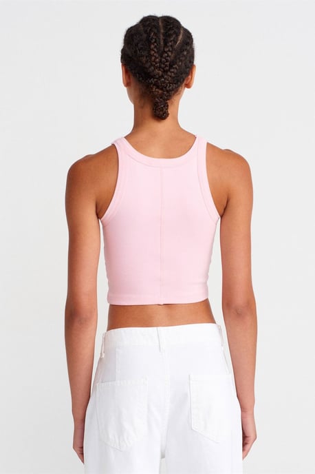 Ribbed Cotton-blend Sleeveless Crop Top - Image 2