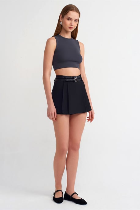 Ärmlös Crop Top i Bomull Jersey - Image 3