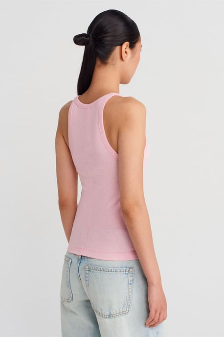 Ribbed Cotton Sleeveless Cami Blouse - Image 2