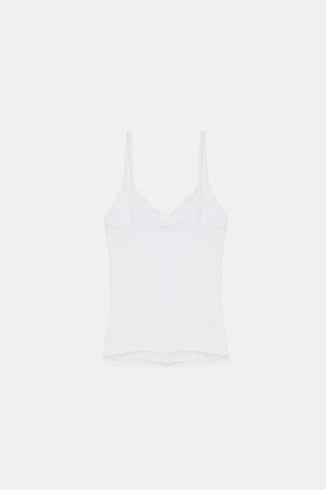 Spets V-ringad ärmlös cami-blus - Image 6