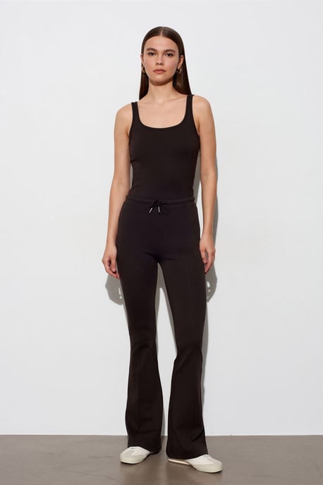 Ärmlös Slim Fit Jersey Blus - Image 4