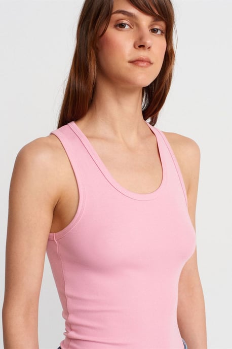 Ribbad ärmlös toppblus - Image 3