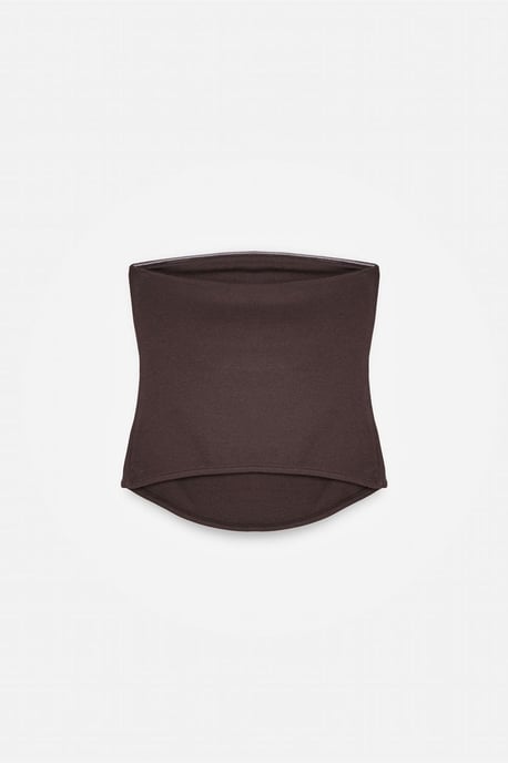 Dames Strapless Crop Bandeau Top - Image 6