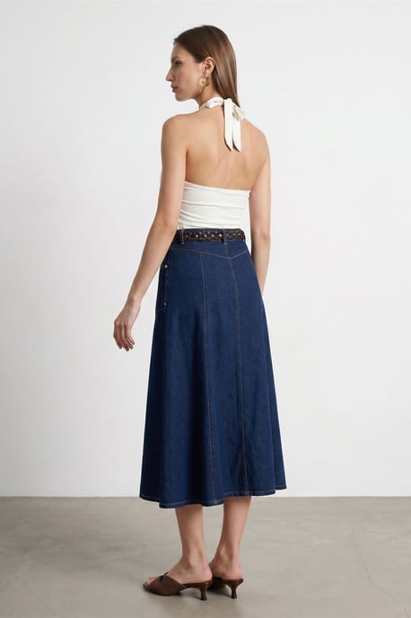 Mouwloze Col Trui Met Strikblouse - Image 2