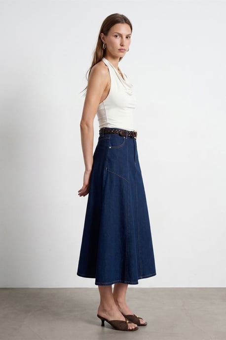Mouwloze Col Trui Met Strikblouse - Image 4