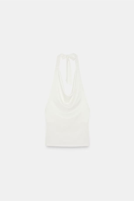 Mouwloze Col Trui Met Strikblouse - Image 5