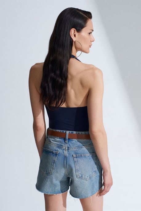 Halter-neck cut-out bodysuit - Image 3