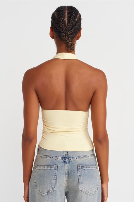 Slim-fit Halterneck Blouse - Image 2