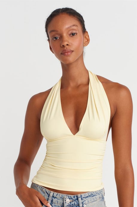 Slim-fit Halterneck Blouse - Image 3