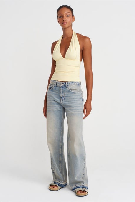 Slim-fit Halterneck Blouse - Image 4