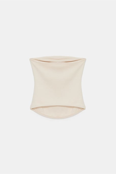 Dames Strapless Crop Bandeau Top - Image 6