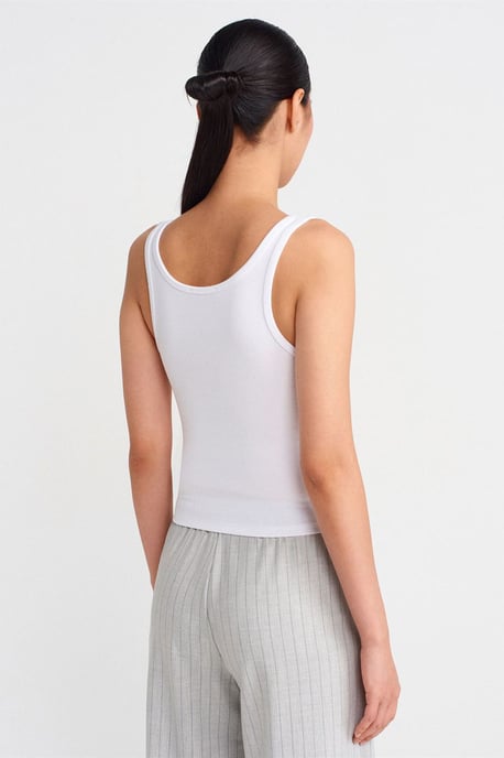 Slim Fit Crop Cami Blouse - Image 2