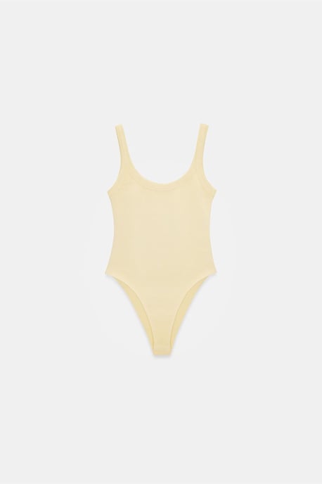 Mouwloze Geribbelde Katoenmix Romper - Image 5