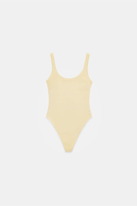 Mouwloze Geribbelde Katoenmix Romper - Image 6