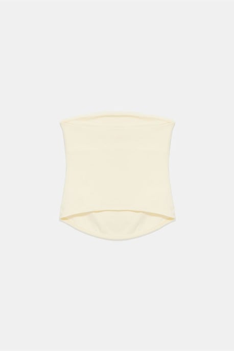 Dames Strapless Crop Bandeau Top - Image 6