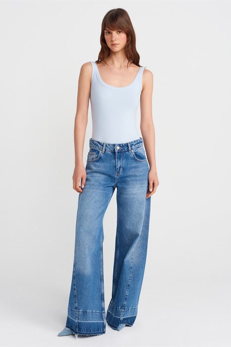Mouwloos Geribbeld Katoenmix Bodysuit - Image 4