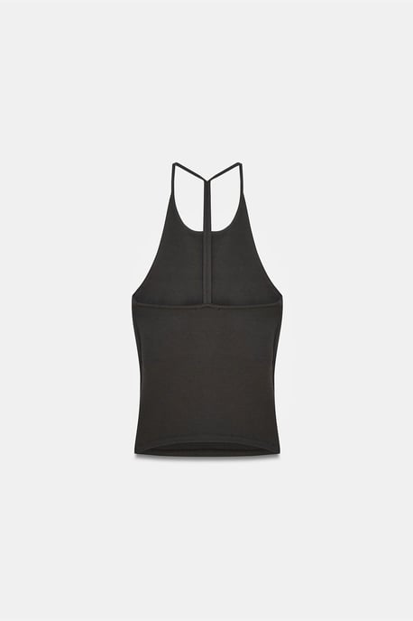Slim Fit Halterhals Tricot Blouse - Image 6