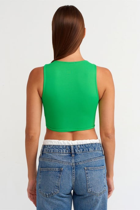 Slim Fit Crop Top - Image 2
