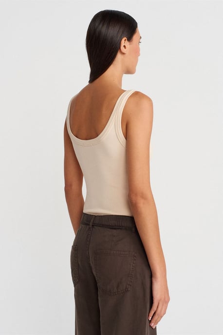 Mouwloze Geribbelde Katoenmix Romper - Image 2