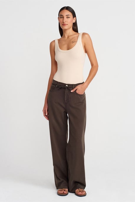Mouwloze Geribbelde Katoenmix Romper - Image 3