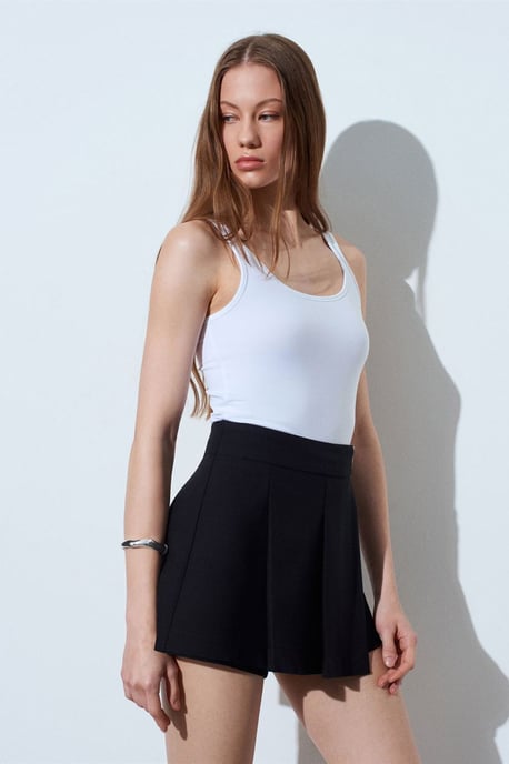 Ärmlös slim fit jerseyblus - Image 4