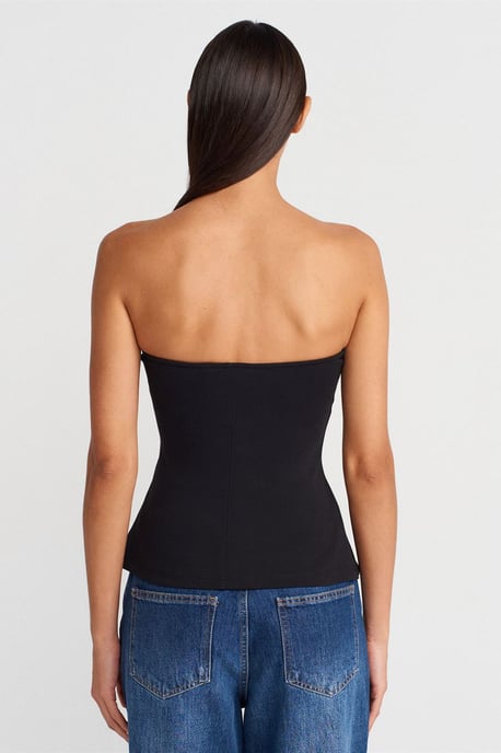 Bandeau Blouse zonder Bandjes met Slim Fit - Image 2