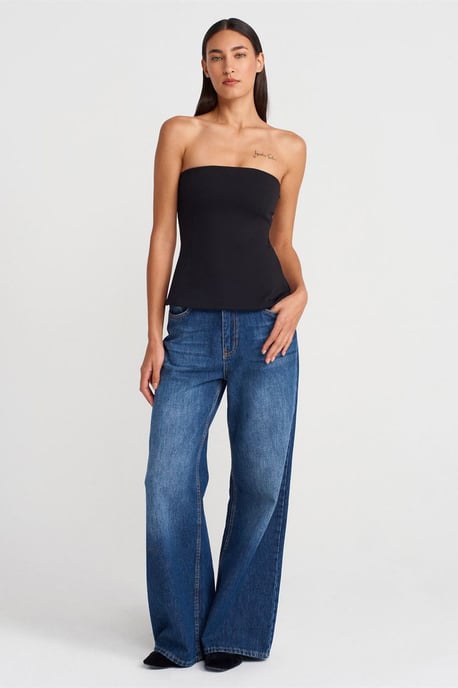 Bandeau Blouse zonder Bandjes met Slim Fit - Image 3