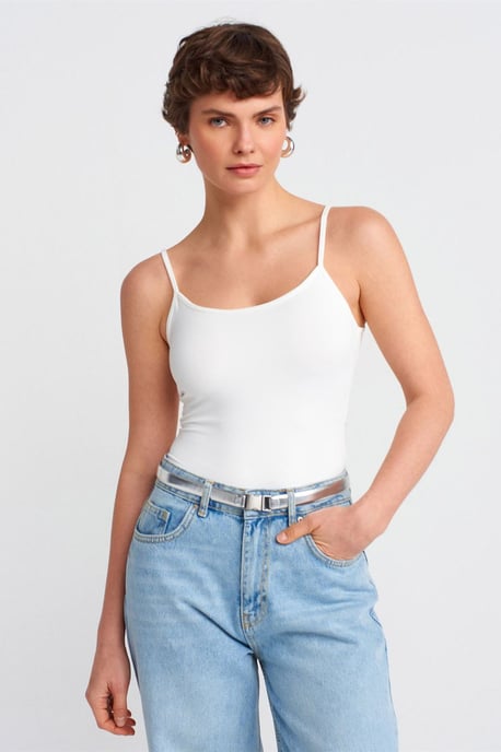 Slim Fit Mouwloze Cami Blouse - Image 1