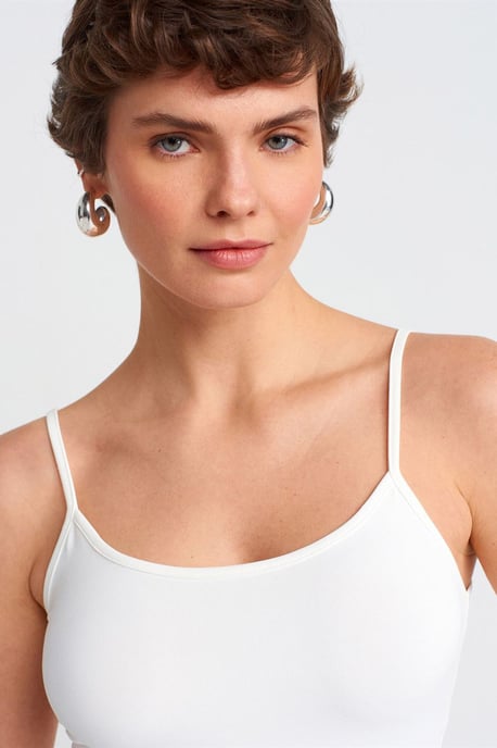 Slim Fit Mouwloze Cami Blouse - Image 4