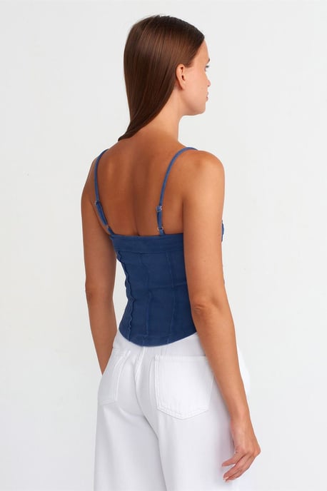 Ribbed Square-Neck Crop Top - Image 2